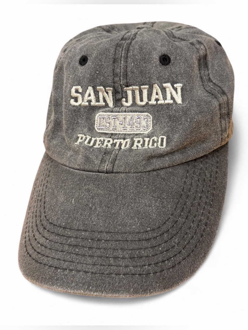 NWOT Outback America San Juan Puerto Rico EST 1493 vintage-washed strapback hat